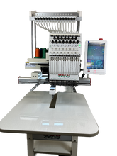 Load image into Gallery viewer, New Feiya Industrial Embroidery Machine 1 Head – 15 Colors -2024, with Hoops &amp; Cap System

